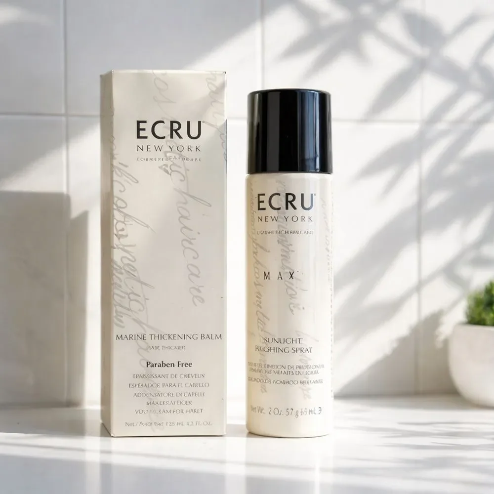 NWT ECRU Marine Thickening Balm 4.2 Fl Oz  & MAX Sunlight Finishing Spray Travel